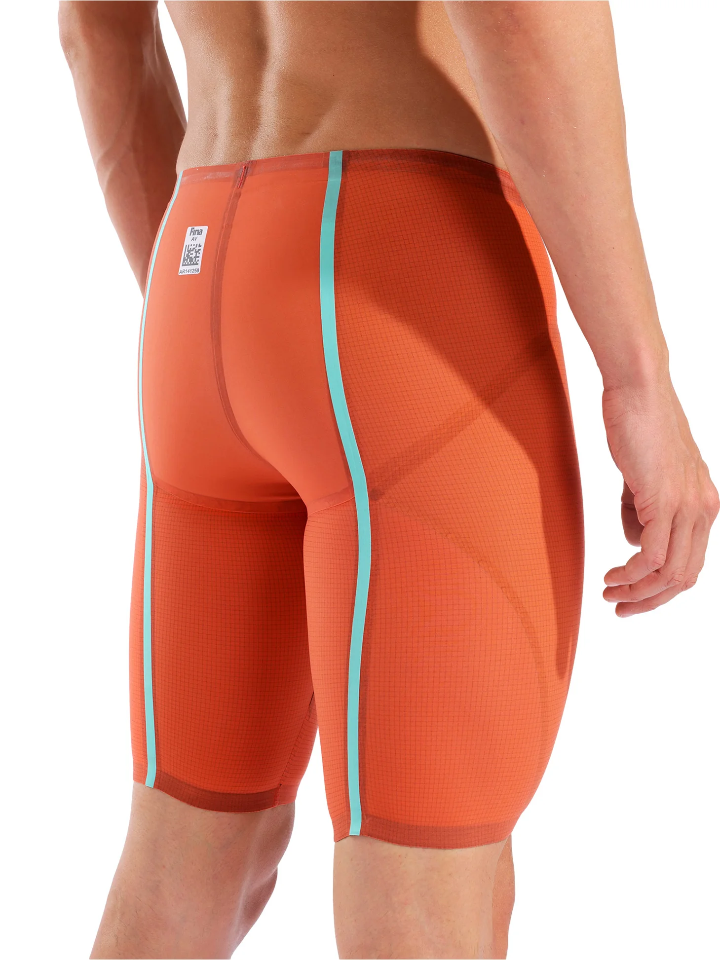 Maillot de compétition Powerskin Carbon Glide Jammer pour hommes E.L - Sunset Coral – Image 2