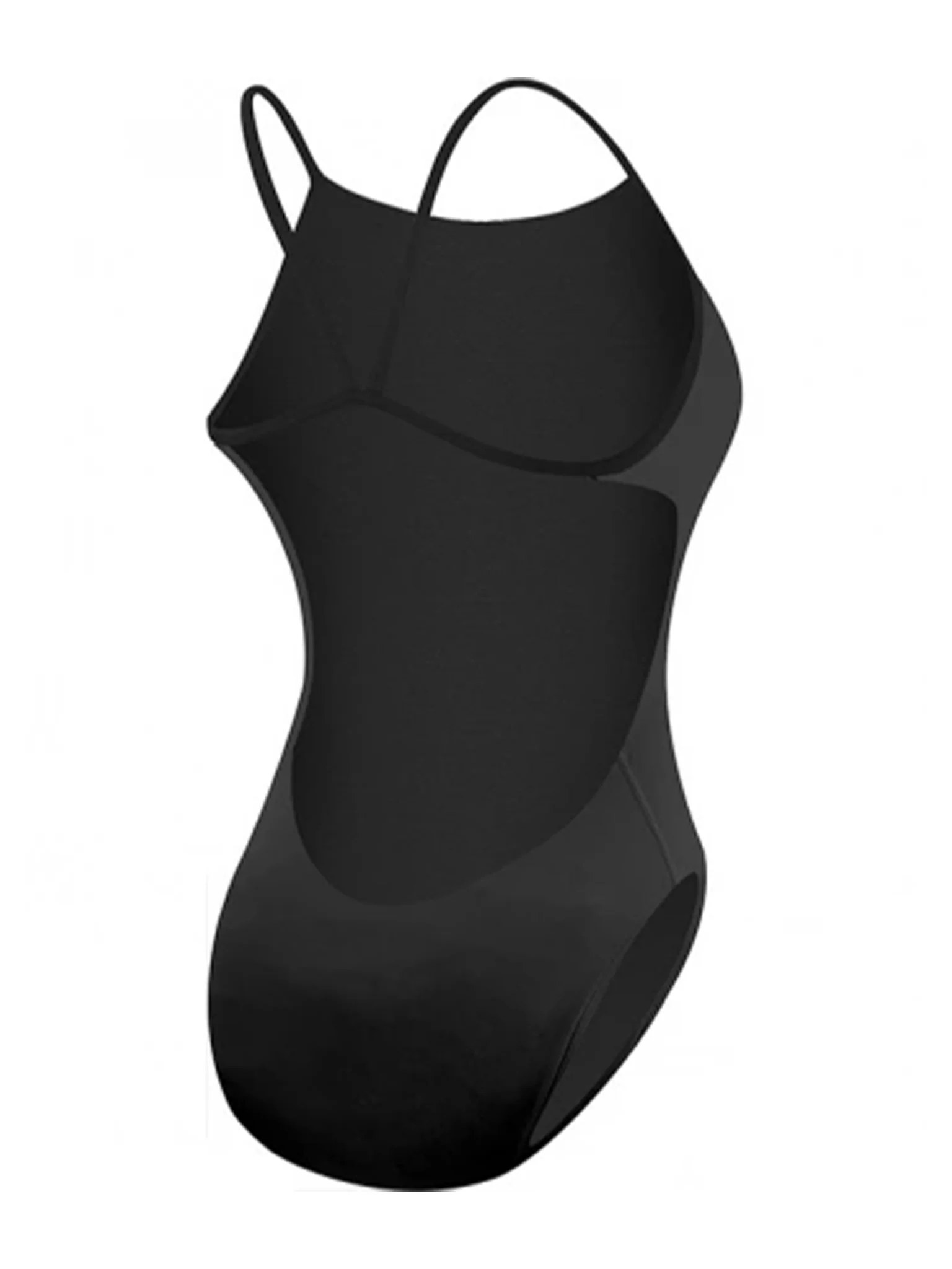 Maillot de bain une-pièce Cutoutfit Durafast Elite Solid pour filles - Noir – Image 2